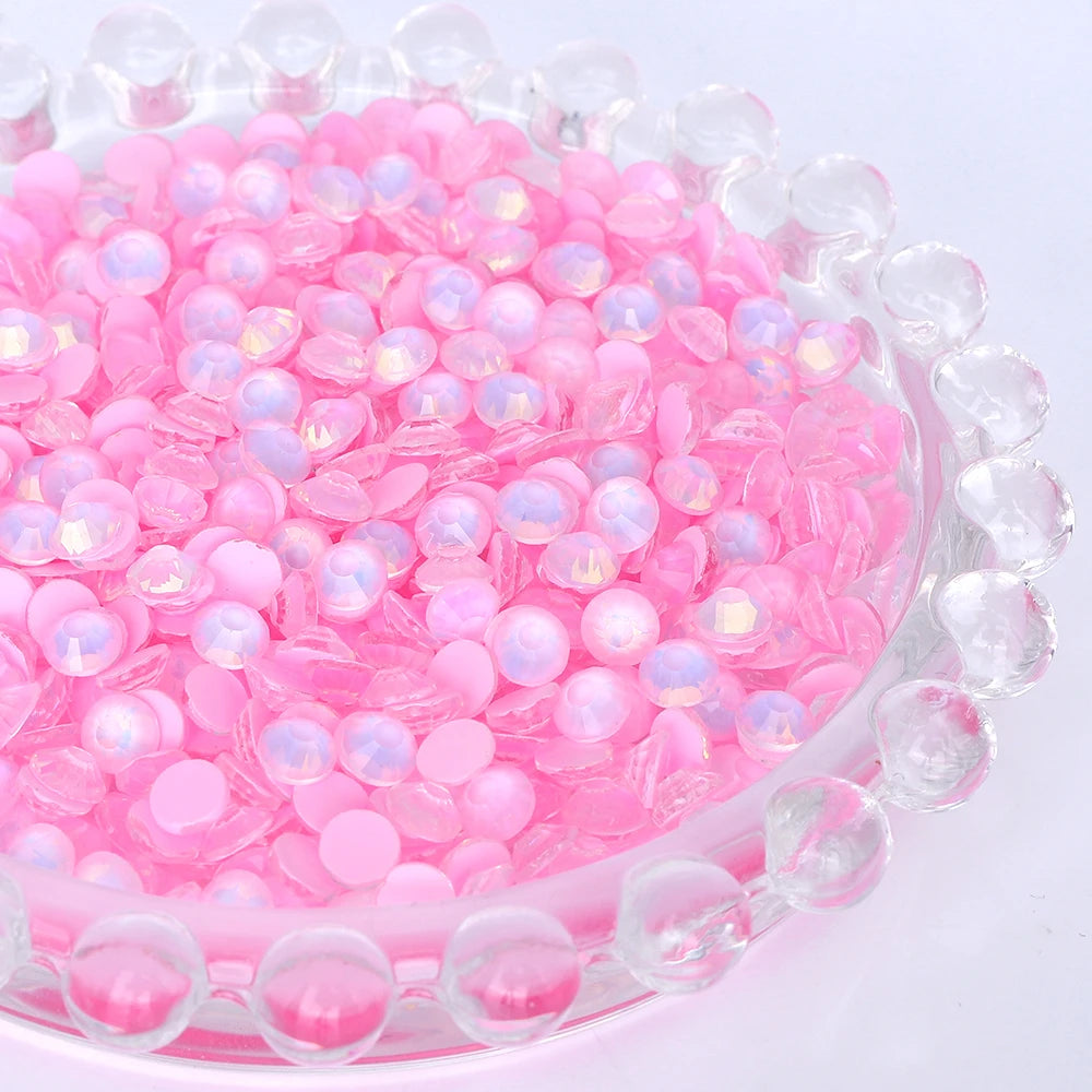 QIYI Mocha Opal Series Bright Shining Colors High Quality Glass Loose Rhinestones Grade AAAAAA 12 Facets for Garment Decoration