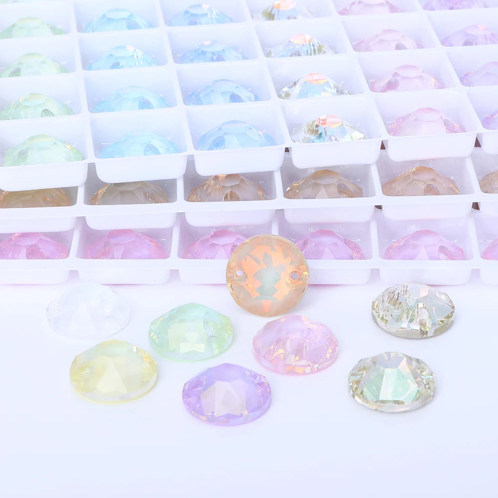 Wholesale XIRIUS Rhinestones 3288  Crystal AB Sew-on Rhinestones Glass  Flatback Rhinestones Sewing Stones for Dress