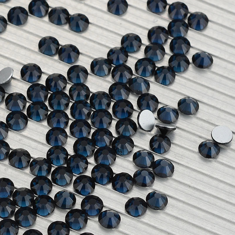 High Quality Crystal AB Bulk Glass Flatback Rhinestones SS3-SS34 Non Hotfix Strass Glue on Nail Art Decoration