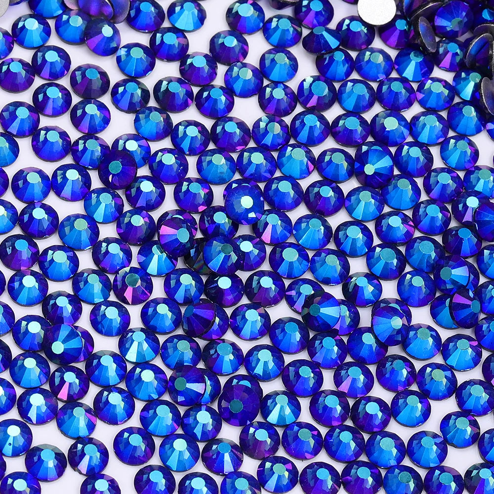 QIYI SS30-SS60 1001-1129 Colors Flat Back Non Hot Fix Durable Latest Fashion Popular Style Glass Crystal Rhinestones for Shoe