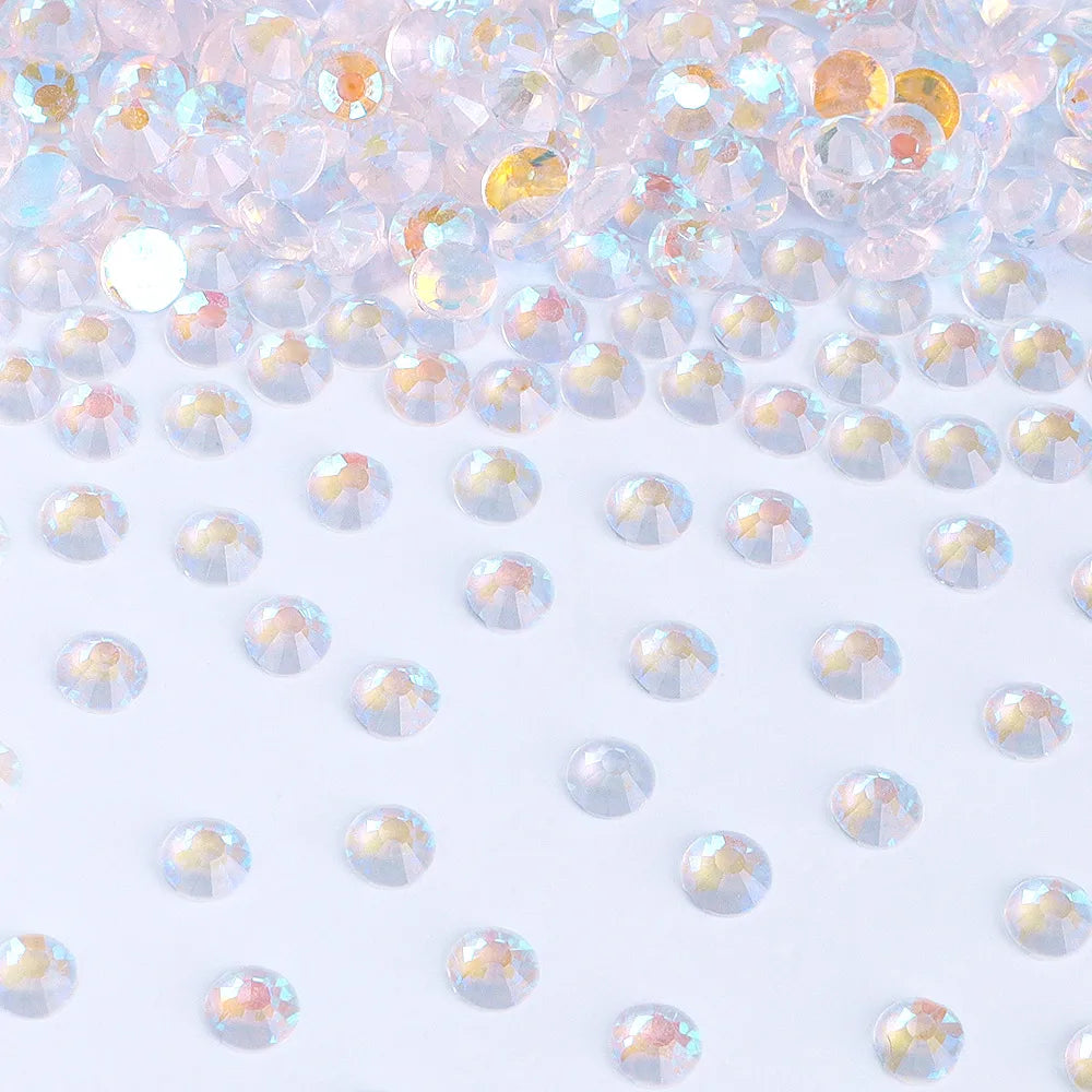Crystals Nail Art Rhinestone Hot Selling Aurora Colors 1440PCS Rhinestones Flat Back Non Hotfix Glass 1 Bag Rhinestones Custom