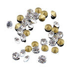 Round Shape Shinning Clear Rhinestones Wholesale Glass Pointed Rhinestone for Nail Art Decoration Crystal