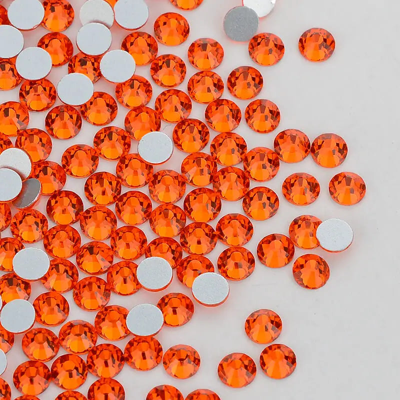 Hot-selling Glass Crystal Rhinestone  Bulk Glitter Non Hotfix Rhinestones for Garment Shoes Decorations