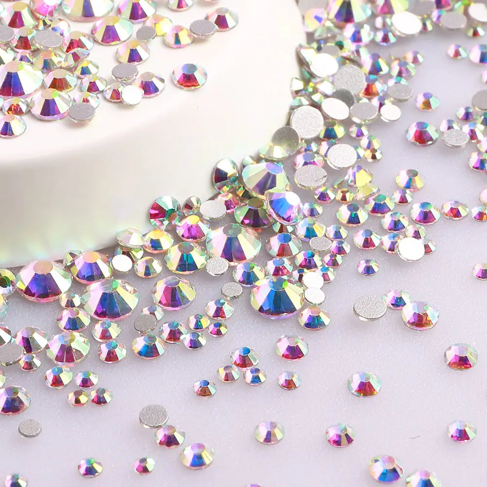 QIYI Factory Wholesale Mixed Size Ss4-ss20 Bling Crystal Rhinestones Bulk for Decorative Nail Art