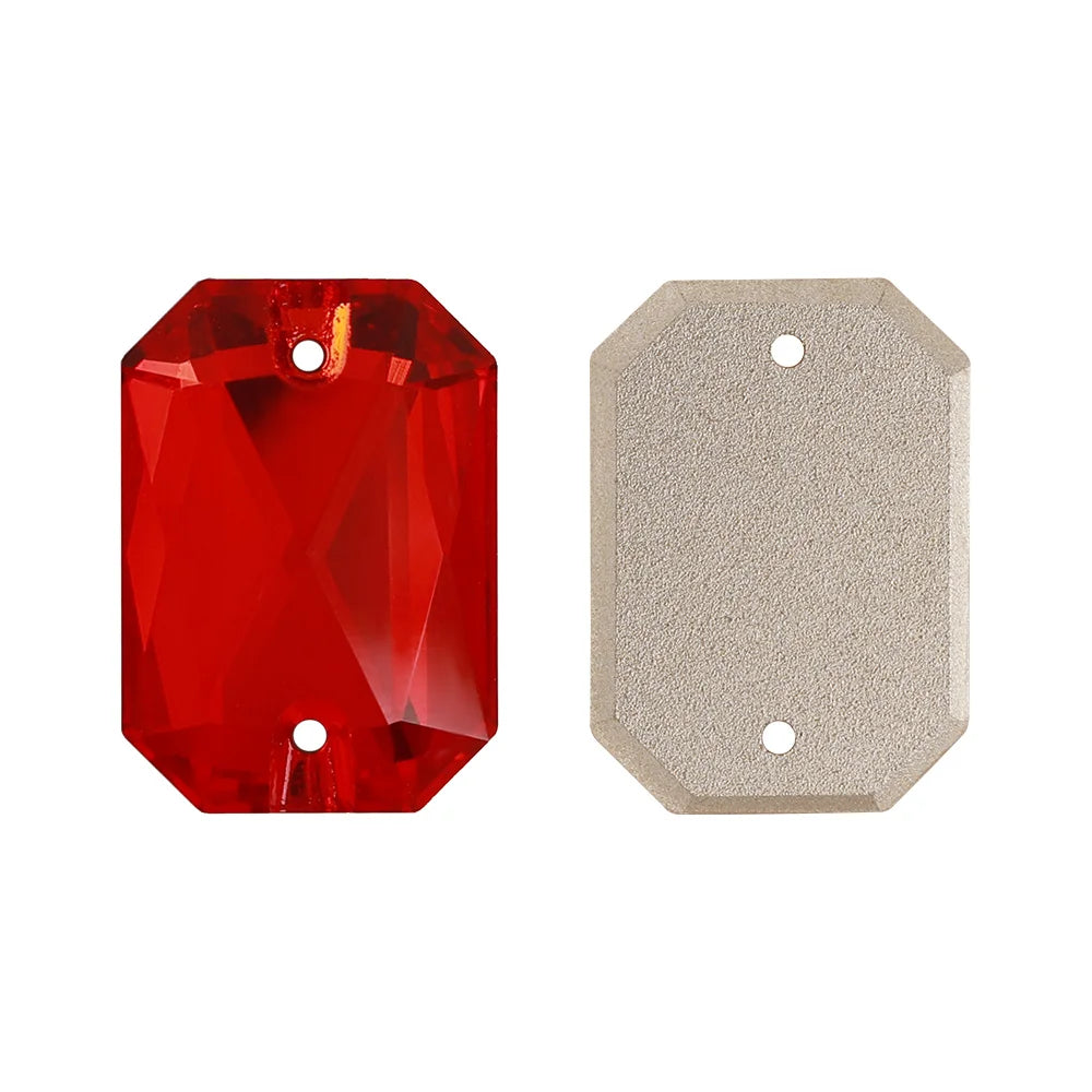 60+Colors Emerald Cut Sew on Rhinestones for Dancing Dress Accessories High Quality K9 Glass  for Jewelry Accessories