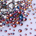 Wholesale High Quality Rhinestone Non Hotfix Bulk Transparent Crystal AB Glass Rhinestones Mixed Sizes