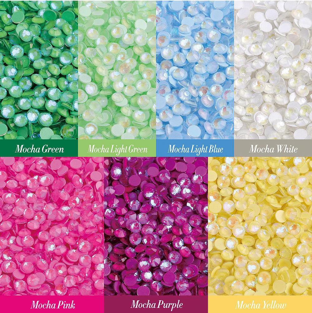 QIYI Wholesale Rhinestones Bulk 6 Grid Box Mocha SS6-SS20 Nail Charms Glass Crystal Manicure Accessories Nail Art
