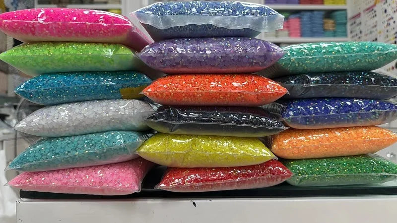 Wholesale of High Quality Flat Bottomed Crystal Rhinestones Transparent Jelly Rhinestones for Handicrafts
