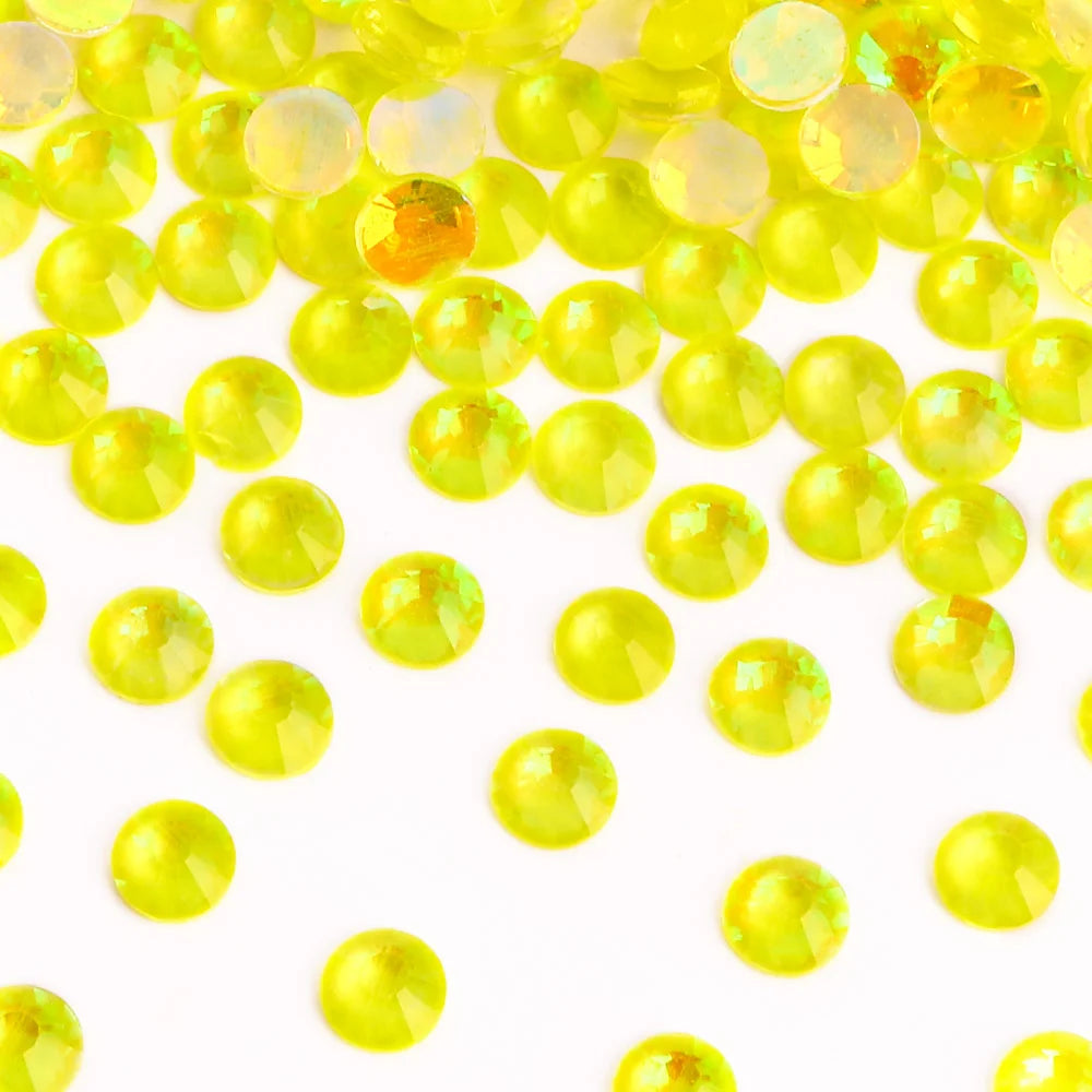 Crystals Nail Art Rhinestone Hot Selling Aurora Colors 1440PCS Rhinestones Flat Back Non Hotfix Glass 1 Bag Rhinestones Custom