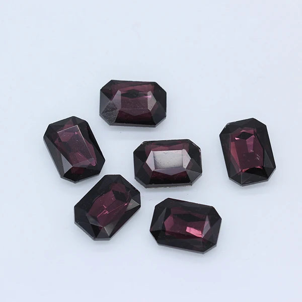 24-colors Rectangle fancy Glass stone pointed back foiled crystal rhinestone Jewels Counter decorations clothes shoes bags Gems