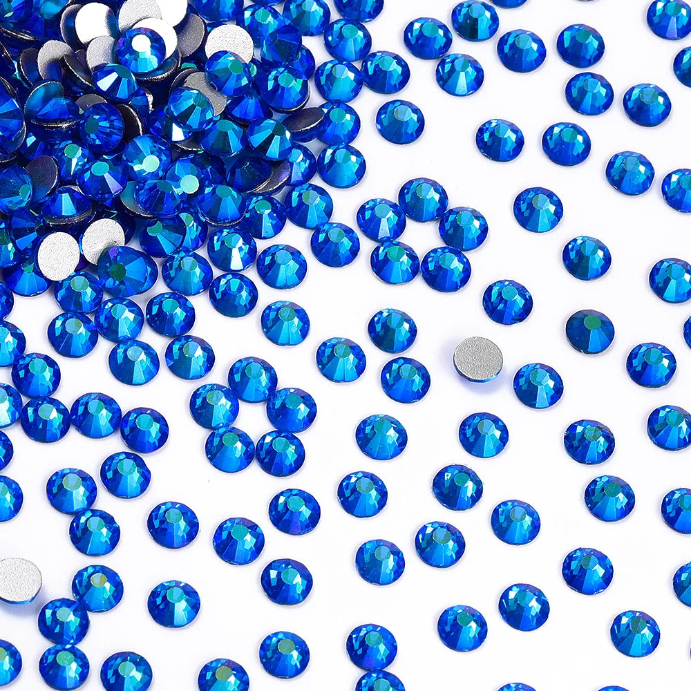 Wholesale Over 200 Colors Non Hotfix Rhinestones SS6-SS30 Glass Crystal Flatback Regular Cut Rhinestones for Shoes and Nails Art