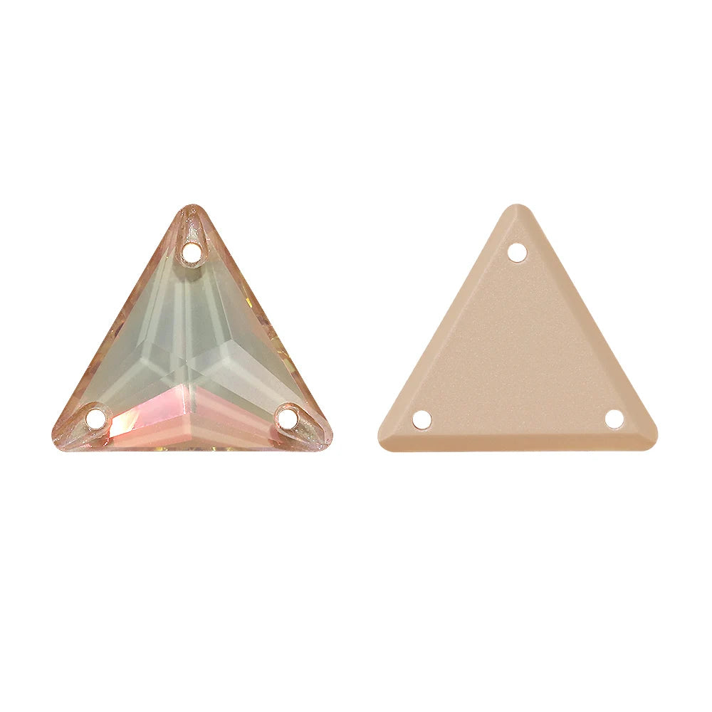 Triangle 12mm 16mm 22mm 80+Colors Sew on Rhinestones 3270  Flat Back Bling Bling Diamond Stone for Fashion Jewelry Clothes