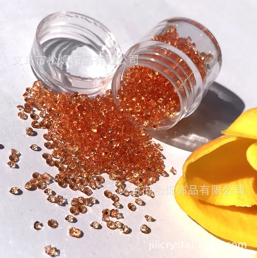 Wholesale Transparent Color Pointback Rhinestone Accessories Nail Art Factory Direct Selling Loose Resin Rhinestones