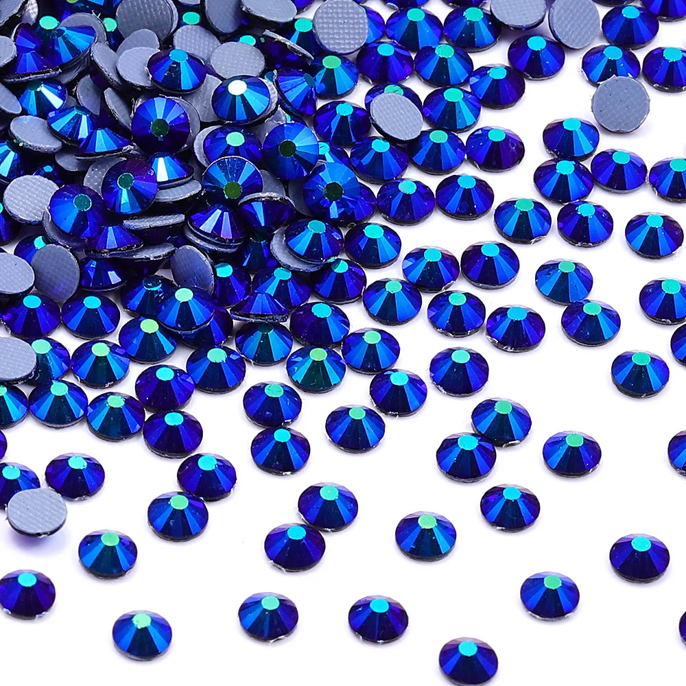 QIYI SS3-SS50 Colorful Hotfix Rhinestones Glitter Crystal Glue on Strass Diamond Rhinestones for Garment Decorations