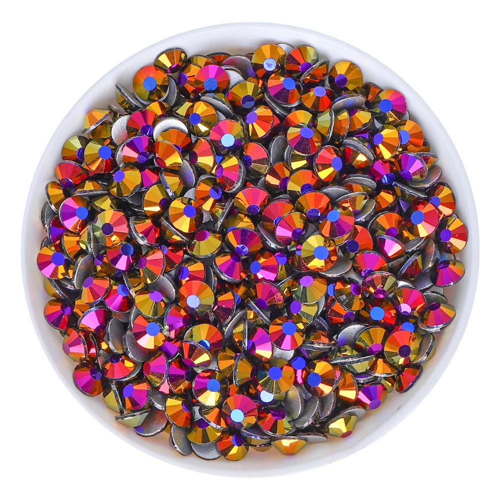 QIYI 1130-1187 SS30-SS60 Non Hot Fix Flat Back Factory Direct Wholesale High Quality Durable Glass Crystal Rhinestones for Girls