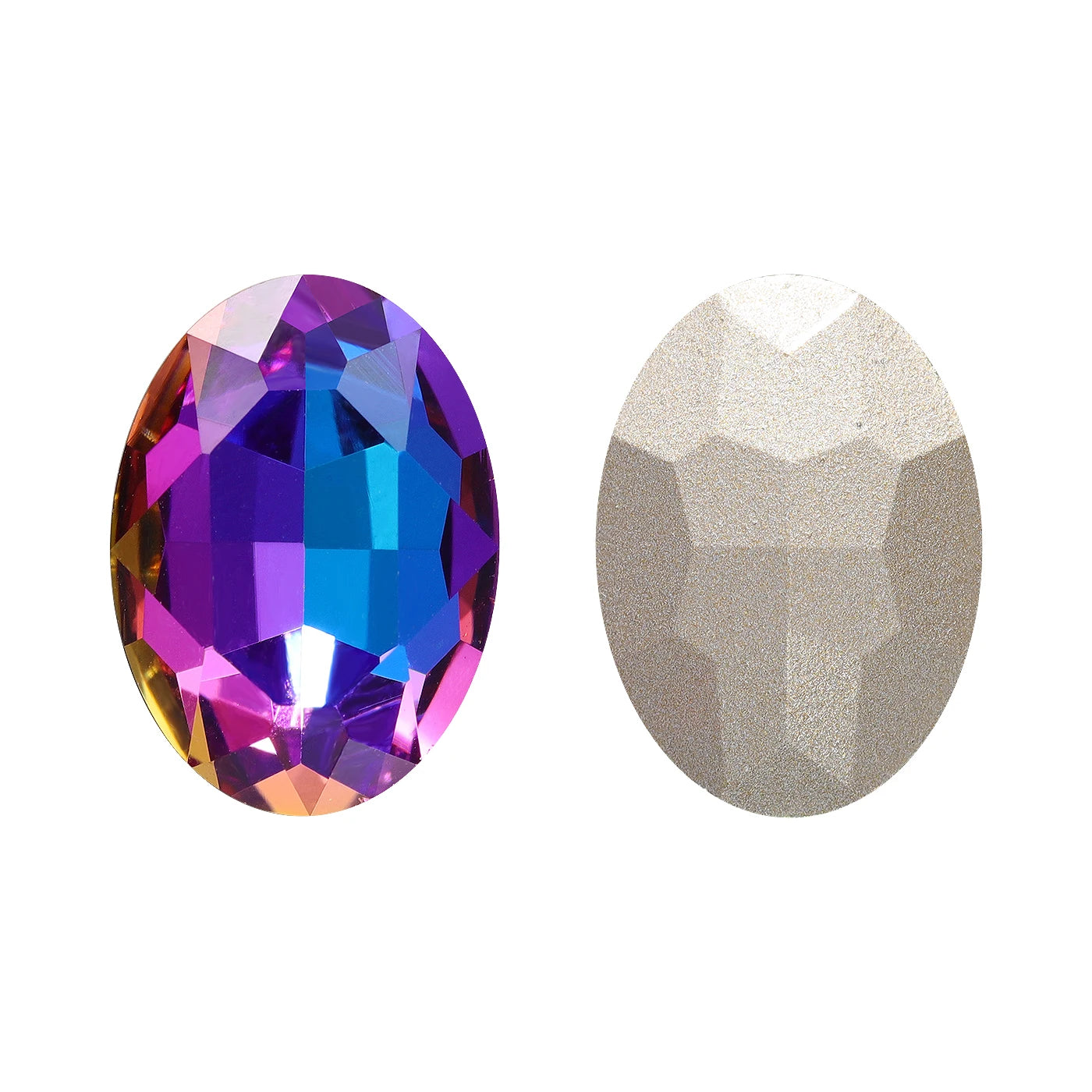 QIYI 2024  New Arrival Effect Factory Direct Wholesale Inviromental Friendly Oval Shape K9 Glass Stone for Clothing  Decoration