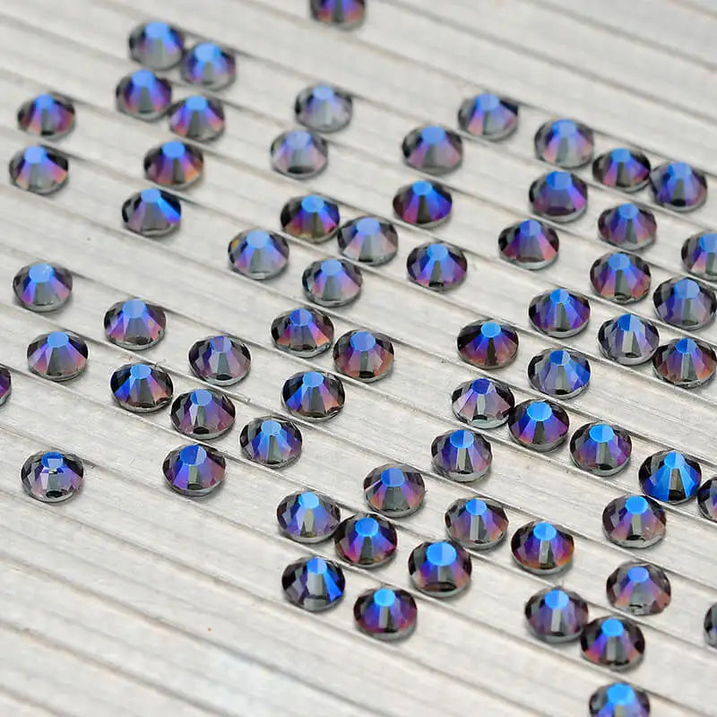 Glitter SS16 SS20 SS30 Peridot AB Flatback Glass Round Crystal Applique Non Hotfix Strass Rhinestones for Nail Art Decoration