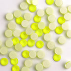 Wholesale High Quality Neon Yellow Glitter Glass Crystals Strass Flatback Neon Lights Clothes and Shoes Rhinestones for Clothes