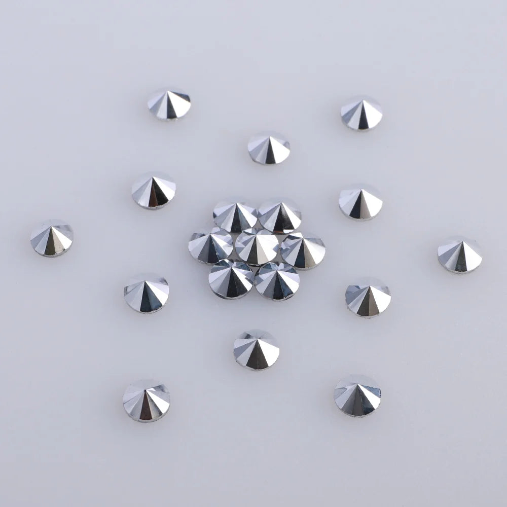 Wholesale HotFix Steeple Glass Rhinestone Crystals Art Rhinestones Flat Back Glass Bling for  Perfume Bottle Rhinestone