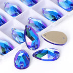 QIYI Drop Sew-on Rhinestones 60+ Colors Bulk Non Hotfix Flatback Coloful Rhinestones Sewing Strass Bling for Jewelry Dress