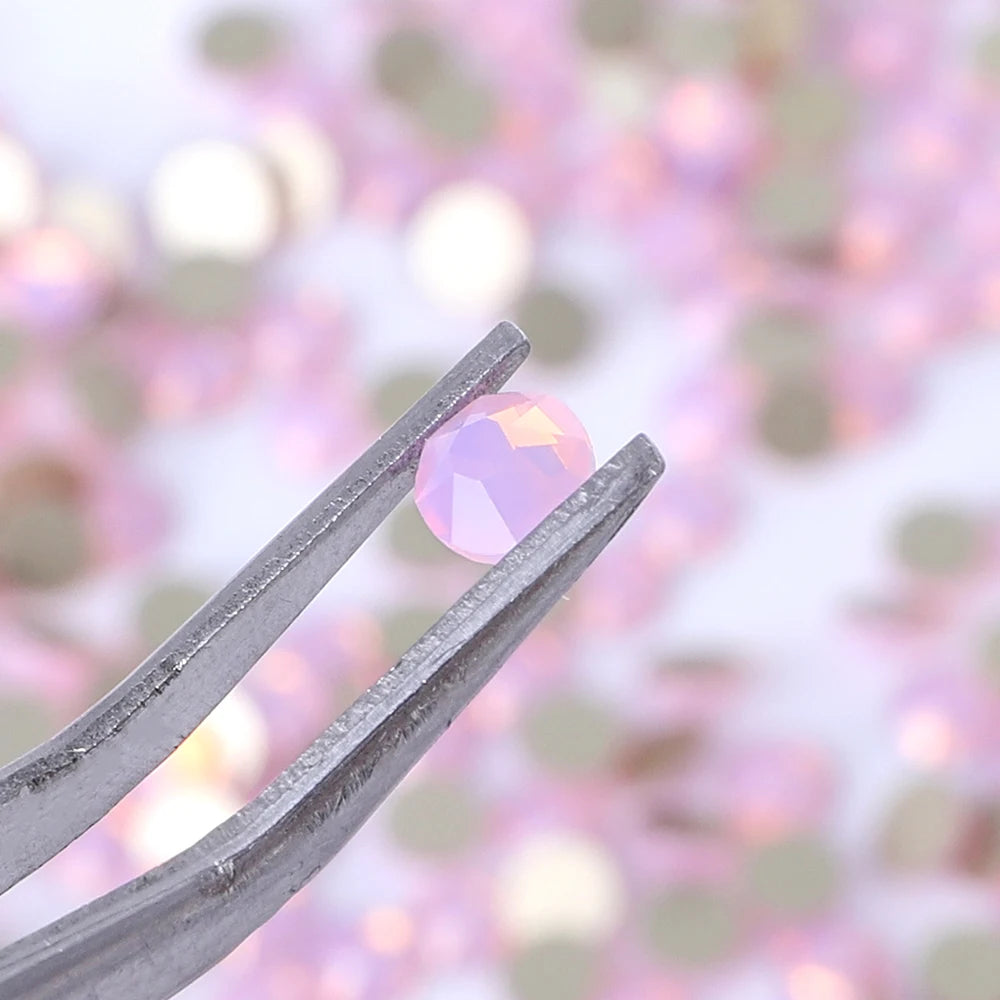 16 Cut Wholesale High Quality Glass Stone 14400pcs/bag Flat Back Cold Fixation Non Hot Fix Crystal Rhinestone for Nails