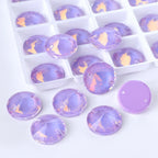 Ready to Ship Neon Rivoli Rhinestones 55 Colors Crystal  Sew-on Rhinestones Glass Clothing Flatback Sewing Stones for Women