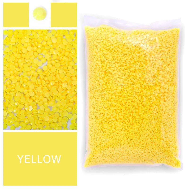 Wholesale Flat Back 2/3/4/5mm Resin Rhinestones Macaroon Series Strass Bulk Bag Rhinestone 50000 Pcs /bag