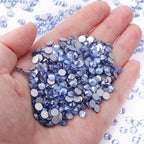 September New Colors Wholesale Baby Blue Rhinestone New Design Non Hotfix  Flat Back Crystal Glass  for DIY Nail Clothing
