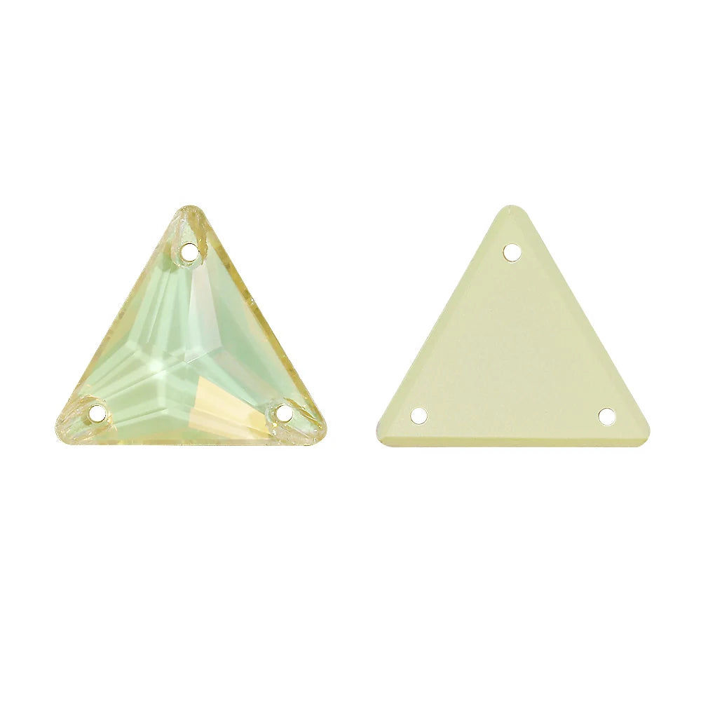 Triangle 12mm 16mm 22mm 80+Colors Sew on Rhinestones 3270  Flat Back Bling Bling Diamond Stone for Fashion Jewelry Clothes