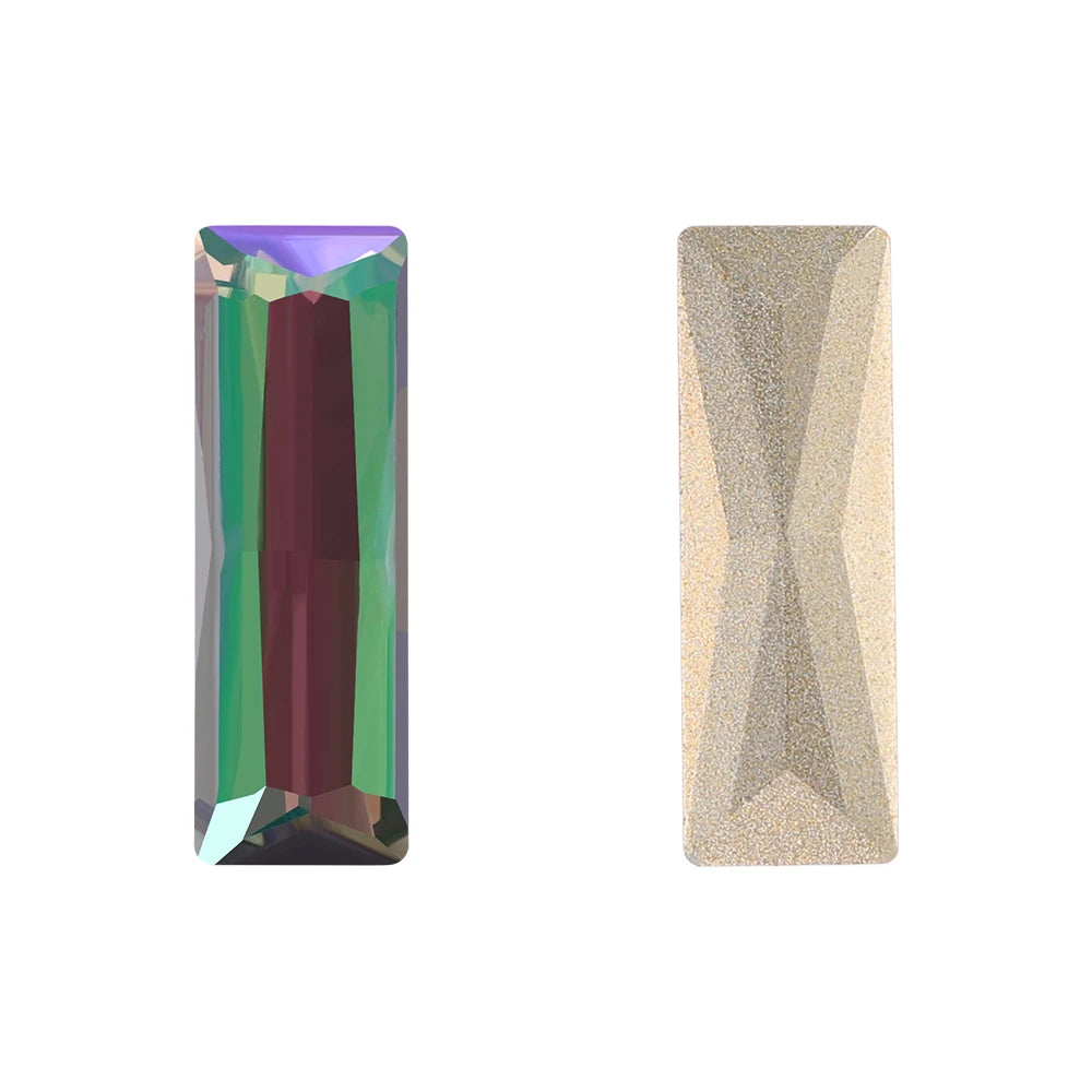 Factory Direct Wholesale New Product Explosion K9 Glass Crystal Rectangle Bling Bright Shining Rhinestones DIY Decoration Grade