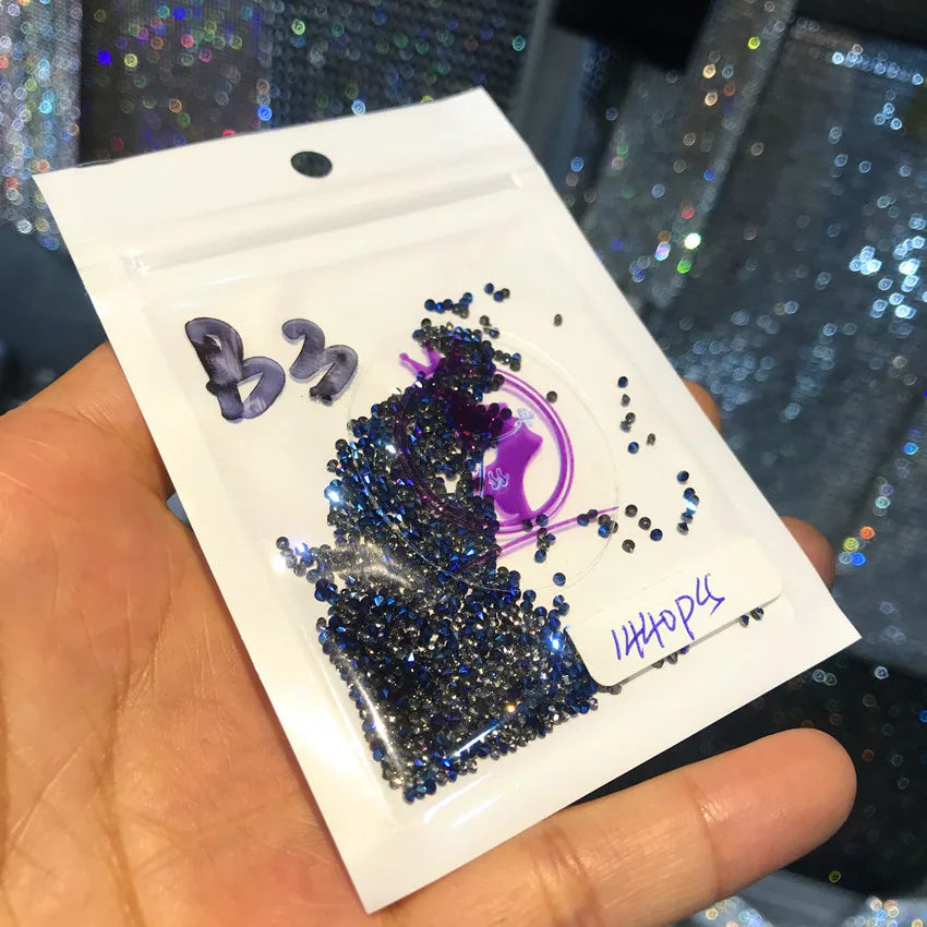 High Quality Bulk Glass Rhinestones Transparent for Nail Art Bags Garments Shoes Decoration Jewelry Decoration