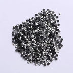 Hot Stamping Adhesive Resin Flatback Crystal Rhinestone 2mm/3mm/4mm Round Motif in Gold Silver Black 5mm Size for Shoe Repair