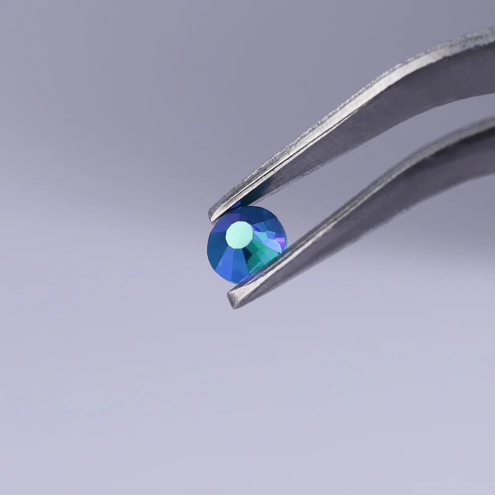 Crystal Sticker SS16 20 30 Lt Yellow AB Glass Rhinestone Applique Flatback Round Crystal Strass Beads for Performance Clothing