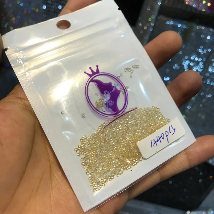 High Quality Bulk Glass Rhinestones Transparent for Nail Art Bags Garments Shoes Decoration Jewelry Decoration