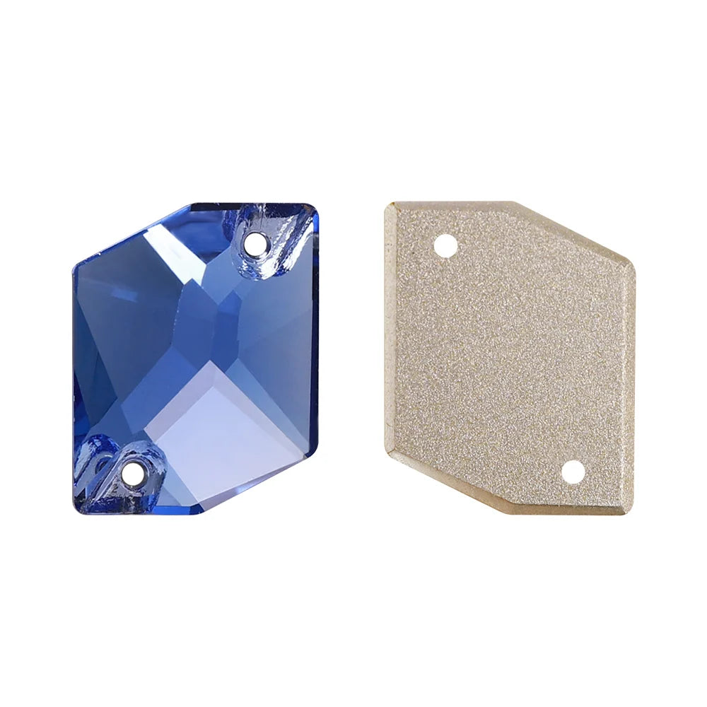 QY Wholesale Cosmic Sewing Crystal Glass Bling Sew-On Rhinestones Flat Back Non Hotfix Stones Bling for Clothing Accessory