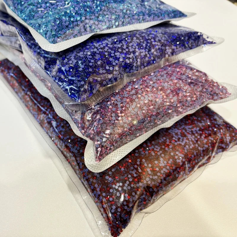 Hot Fix Flatback Round Rhinestones Bulk Glass Crystal Glue-On Technique Garment Accessories Rhinestone