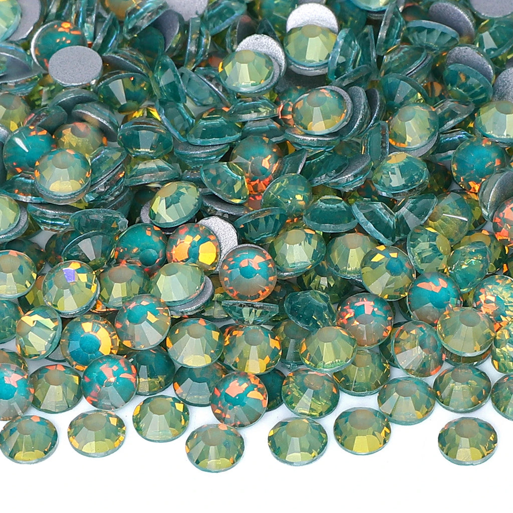 Flashing Colors New Design Wholesale Rhinestone Non Hotfix Flat Back Crystal Glass  for DIY Nail Clothing