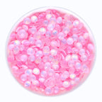 QIYI Hot Sale 3mm 4mm 5mm 6mm Crystal Mocha Opal  Clear Non Hotfix Glass Rhinestones Wholesale Trimmings for Nail Art