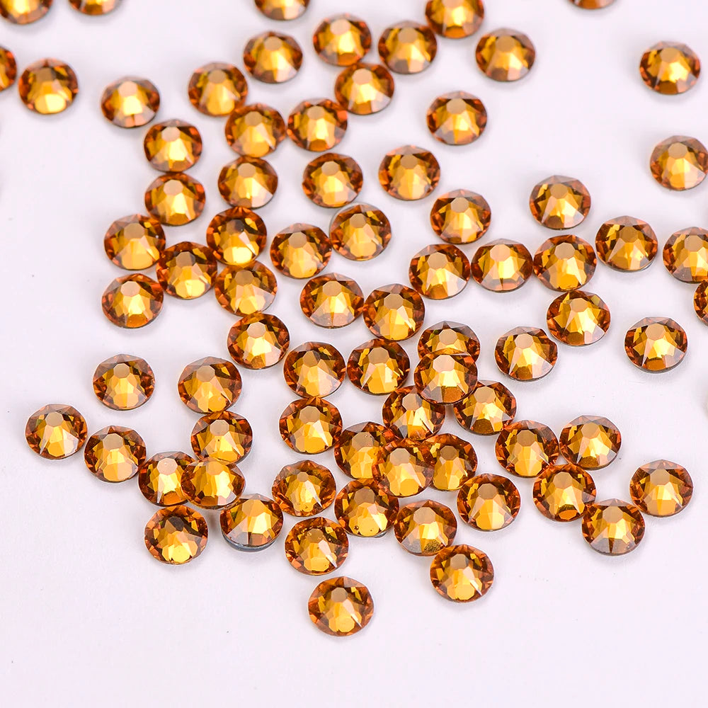 Wholesale Crystal 8 Big and 8 Small Hot Fix Clear Flatback Strass Sewing Fabric Garment Hotfix Diamond Rhinestone DMC Stones