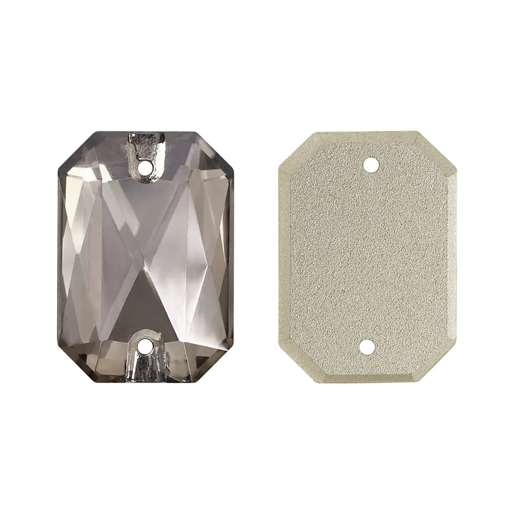 60+Colors Emerald Cut Sew on Rhinestones for Dancing Dress Accessories High Quality K9 Glass  for Jewelry Accessories