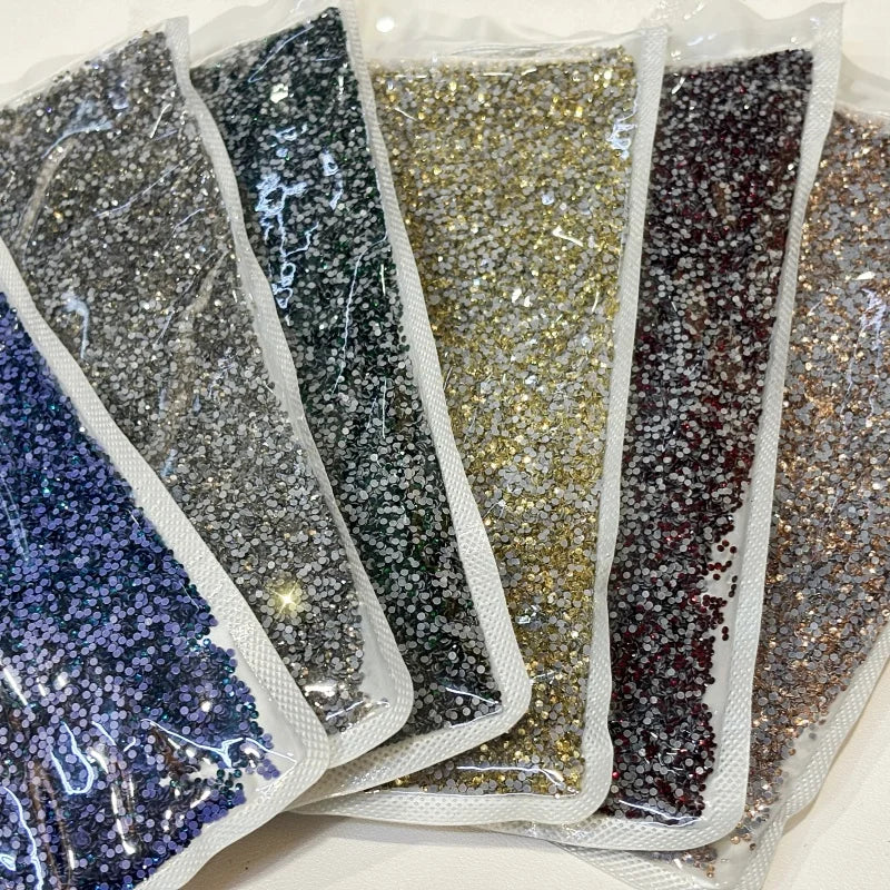 Hot Fix Flatback Round Rhinestones Bulk Glass Crystal Glue-On Technique Garment Accessories Rhinestone