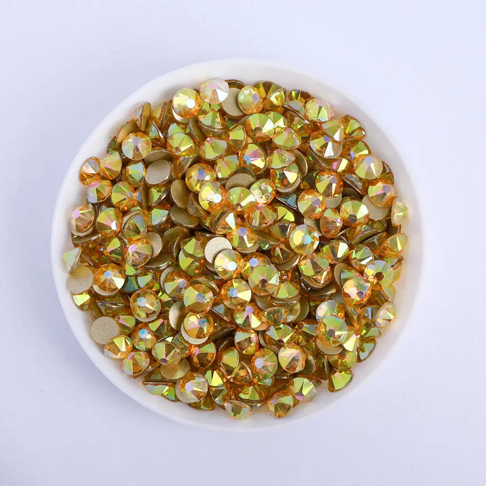 SS10-SS40 Top Quality 8 Big 8 Small 16 Facets 2088 Cut Non Hotfix Rhinestones Iron Crystal AB High Luster Rhinestone