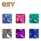QIYI 3240 High Quality K9 Glass Crystal Rhinestones Glass Beads Triangle Sew-on Crystal Stones for Wedding Dress Bags Shoes