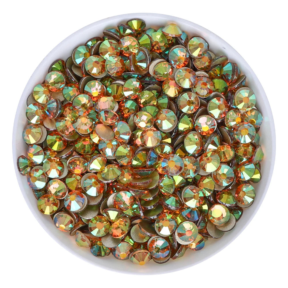QIYI 1130-1187 SS30-SS60 Non Hot Fix Flat Back Factory Direct Wholesale High Quality Durable Glass Crystal Rhinestones for Girls