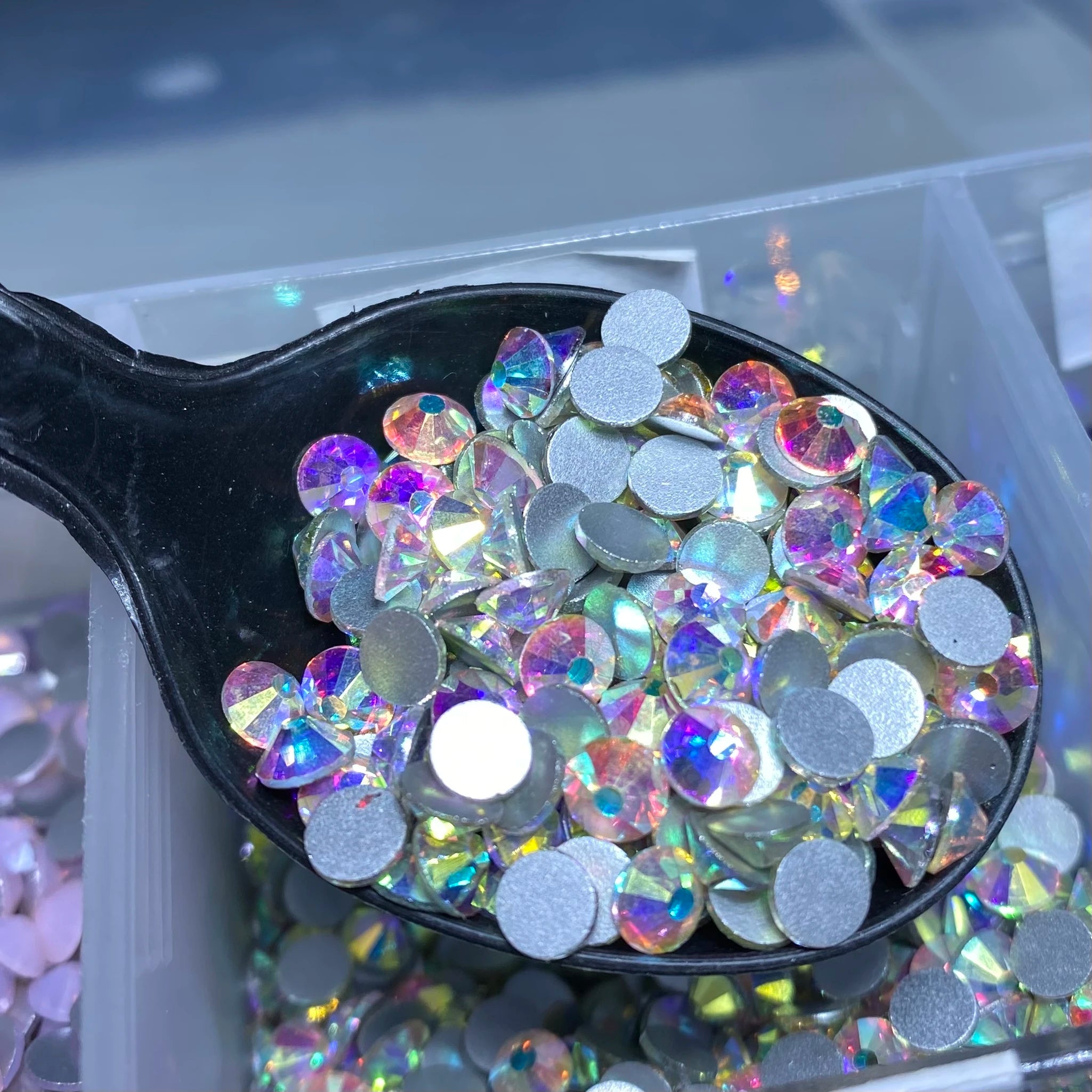 Factory Hot Selling Crystal AB Rhinestones 14400PCS Glass Non Hotfix Flatback Rhinestone Bulk for Nail Art Garment