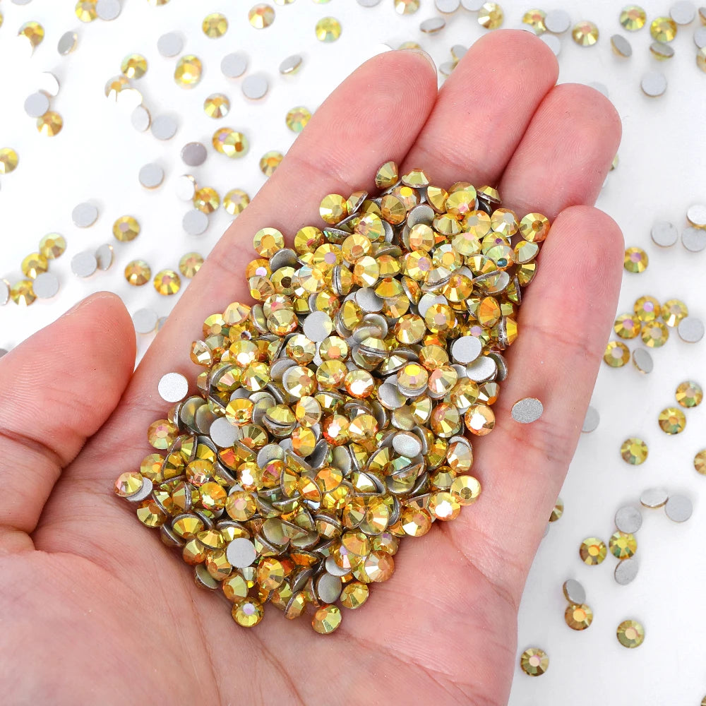 Factory Wholesale Over 200 Colors German Intensive Non Hotfix Stone Glass Crystal AB Rhinestones for Tumbler