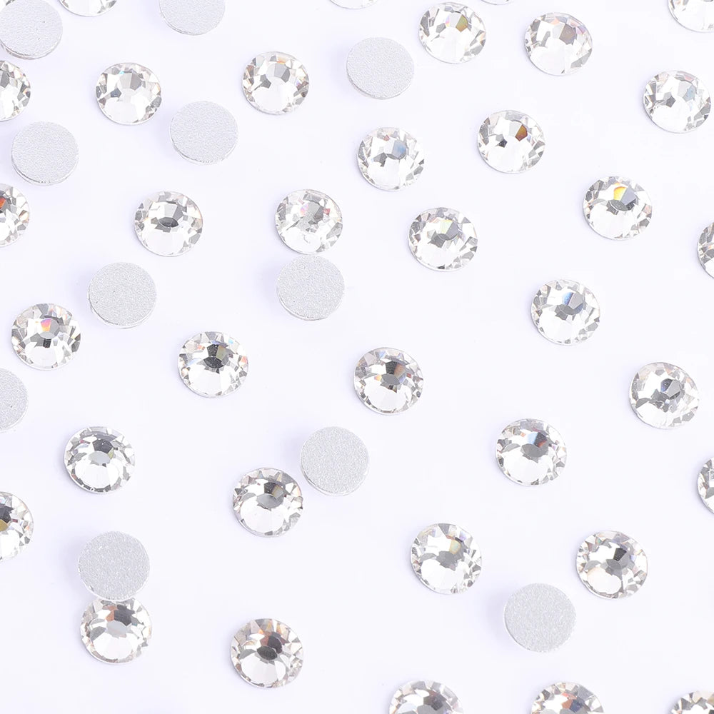 QIYI Hot Selling Crystal Crystal AB Grade AAAAAA Exceptional Luster 2058 Non Hotfix Flat Back Rhinestones for Wedding Garments