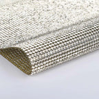 Fast Delivery  Crystal Glass 40*24cm Self-Adhesive Crystal Rhinestone Sticker Sheet With Gum Diamond Ribbon for Decoration