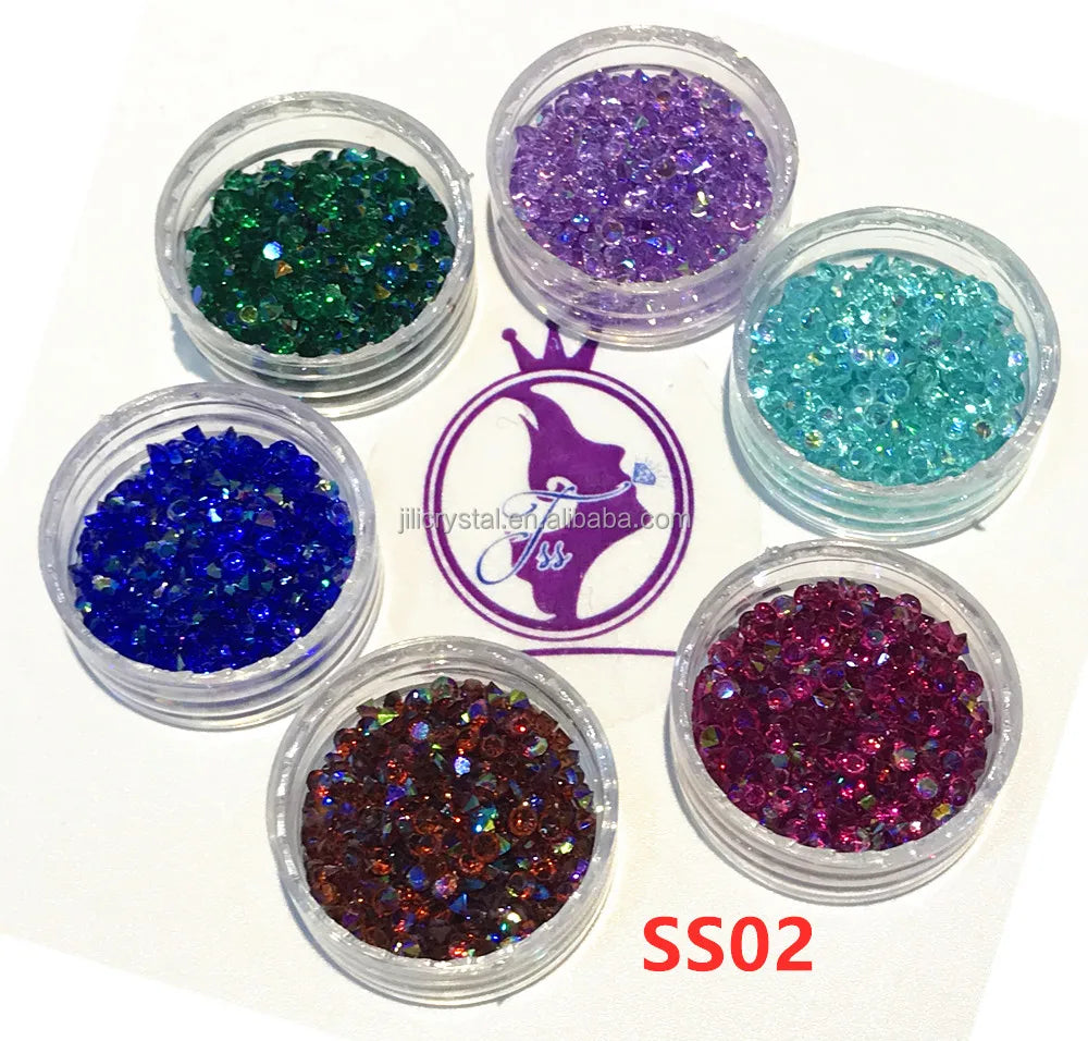 High Quality Bulk Rhinestone Mixed Sparkling Thin Sheets Decorative Rhinestone Crafts