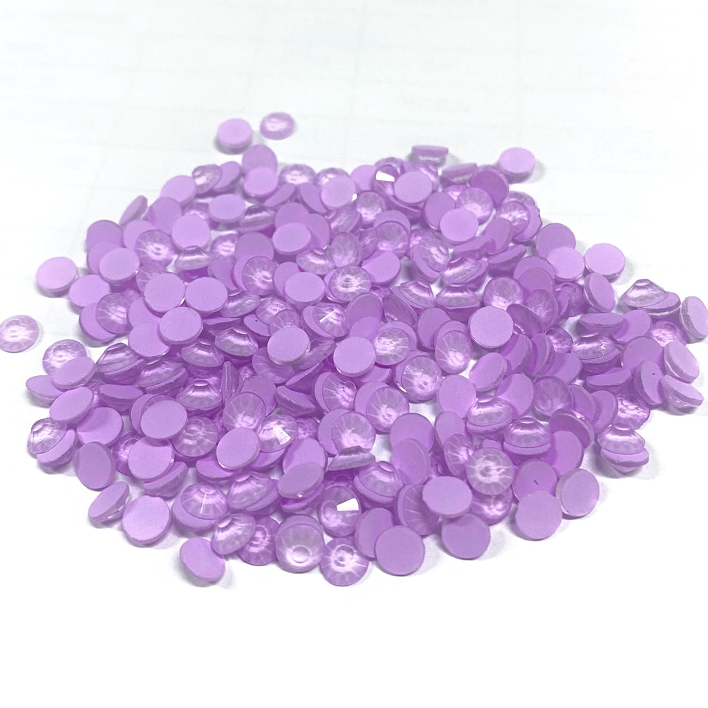 High Quality Luminous Non Hotfix Rhinestones  Neon Light Violet Glass Crystal  Flatback Rhinestone Bulk for Clothes